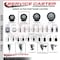 Service Caster 3.5'' Black Poly Swivel 1-1/2'' Expanding Stem Caster with Brake SCC-EX20S3514-PPUB-BLK-PLB-112 - alternate 3